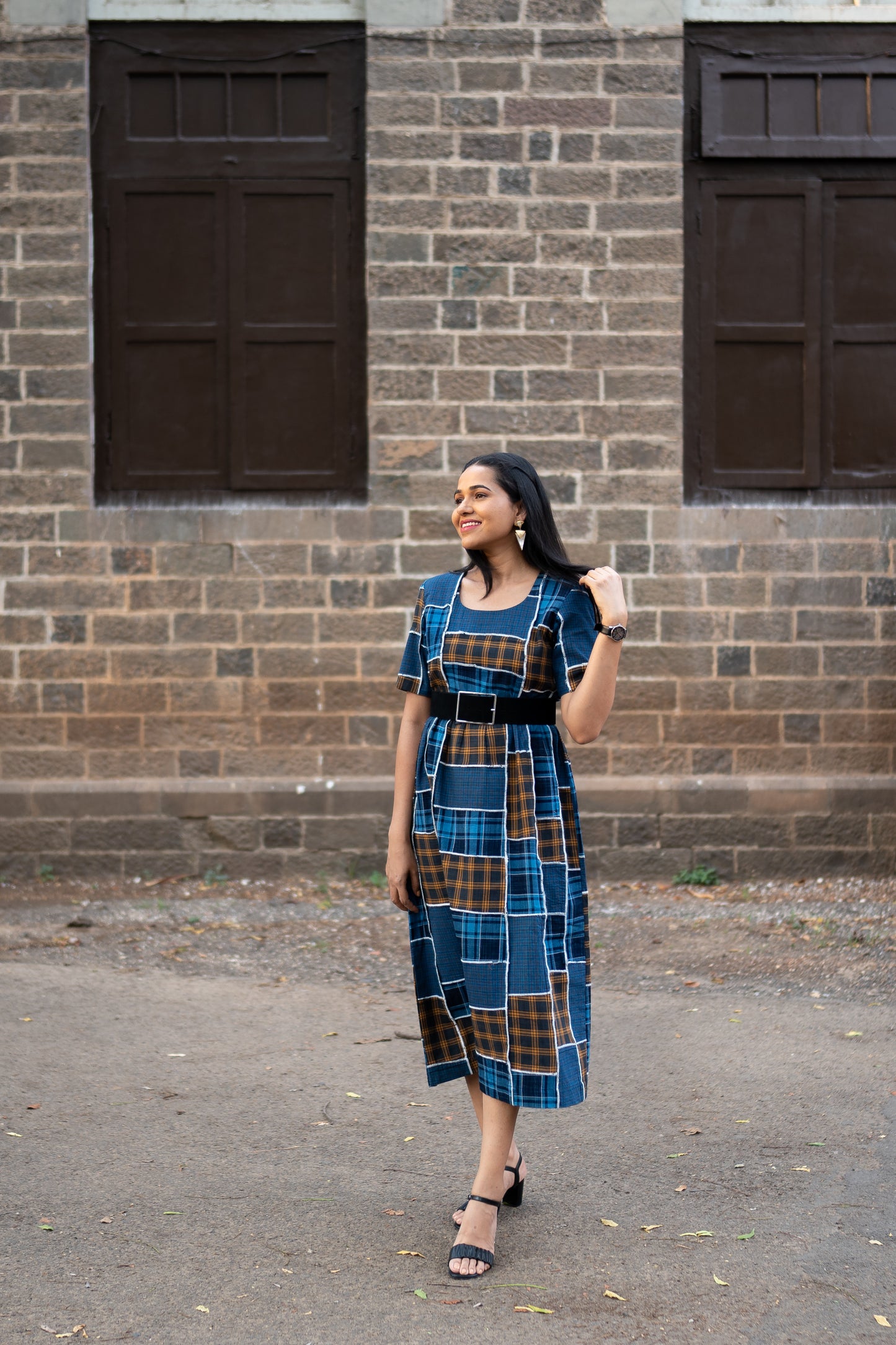 Long dress multi patch