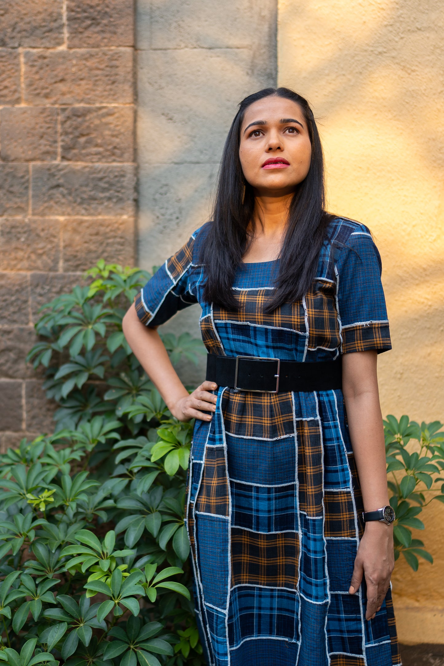 Long dress multi patch
